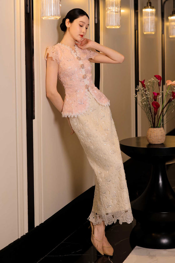 Delavina Skirt (Cream)