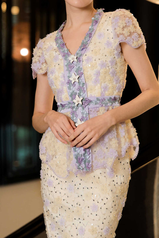 Dereliana Kebaya Top Only (Cream)