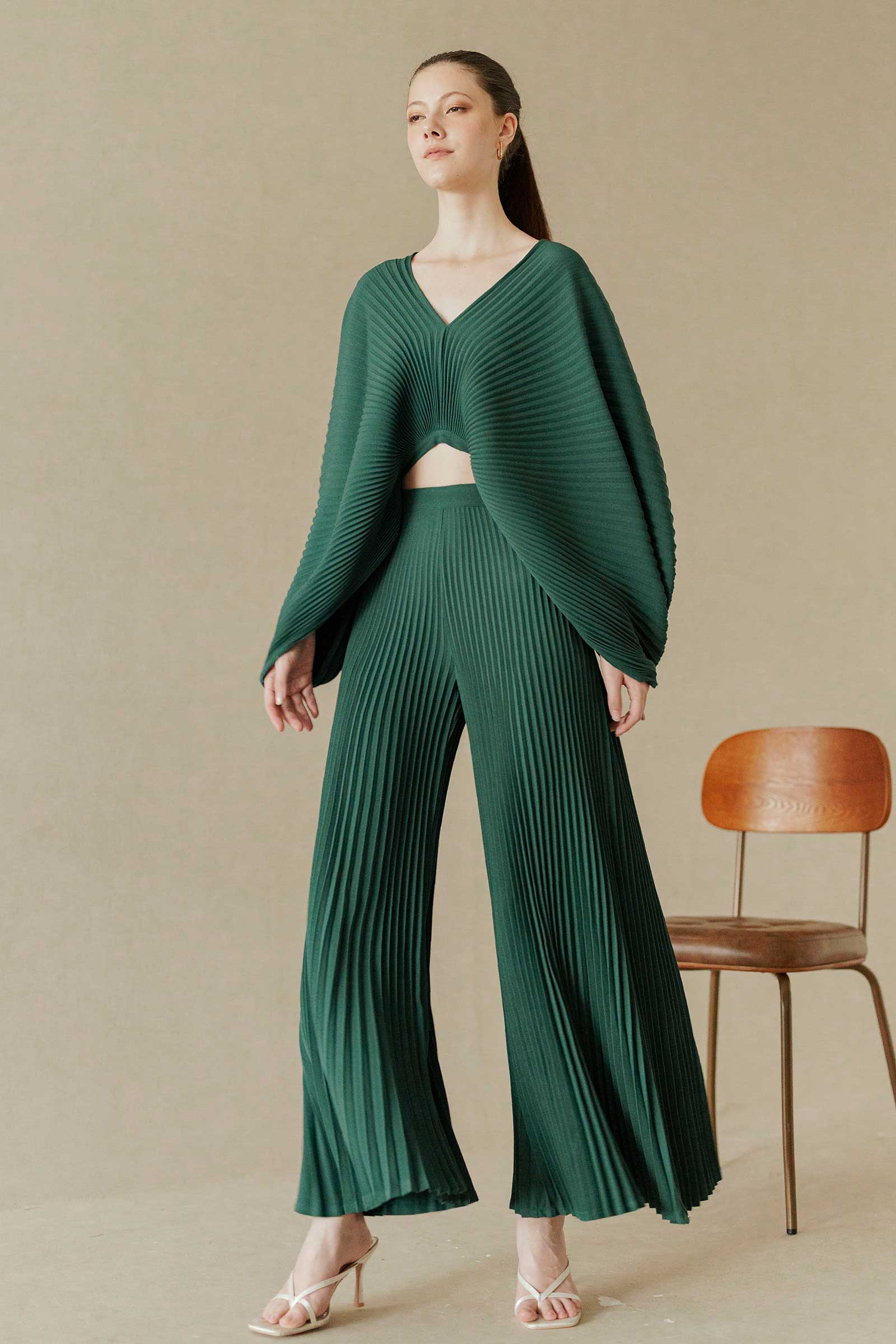 Derre Pleated Pants (Jade)