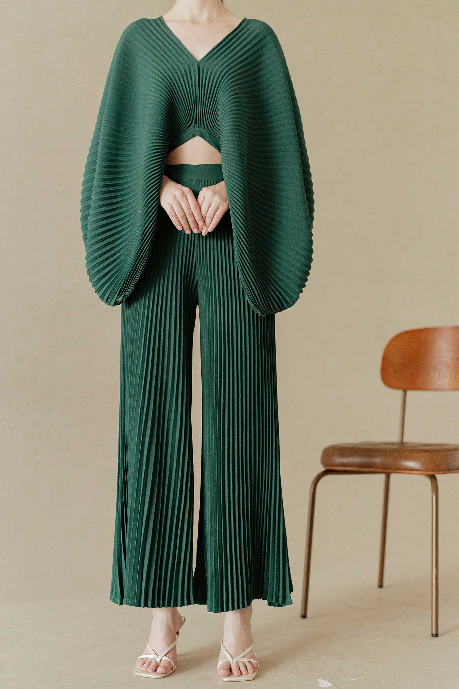 Derre Pleated Pants (Jade)