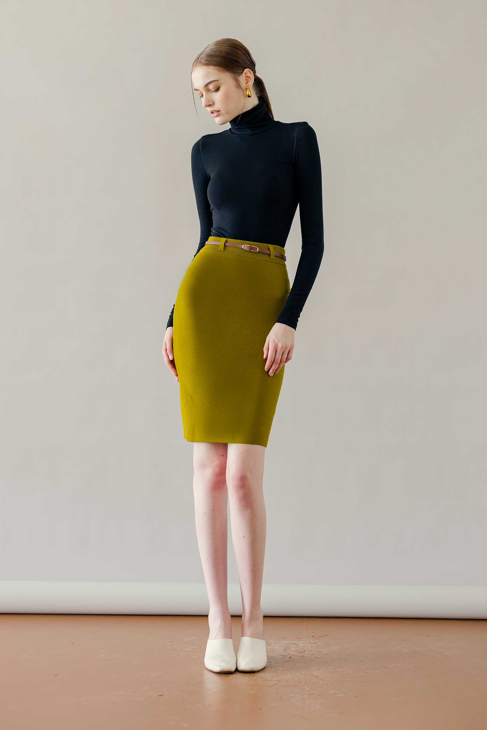 Duvia Skirt (Army Green)