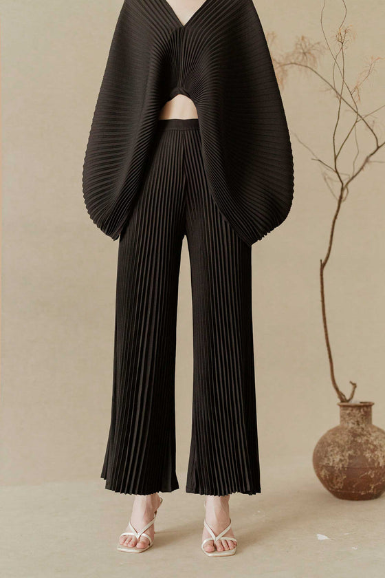 Derre Pleated Pants (Black)