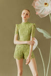 Drissa Romper (Leaves)