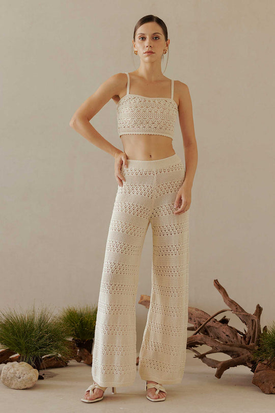 Dvonis Knit Set (Cream)