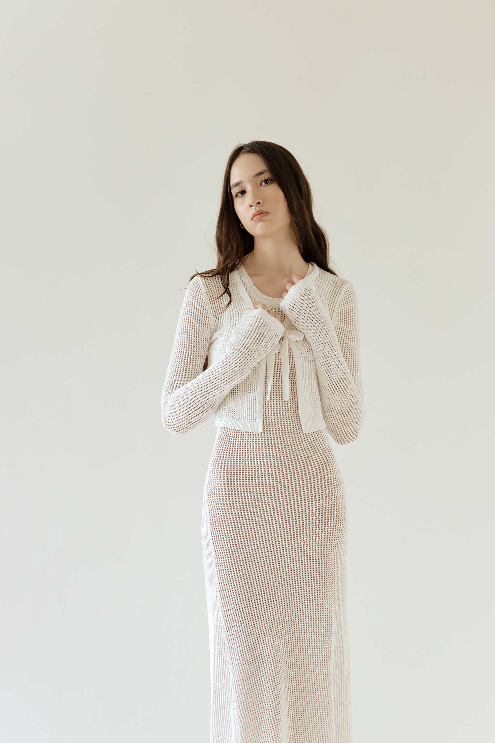 Dokieztuy Cardi Top (White)