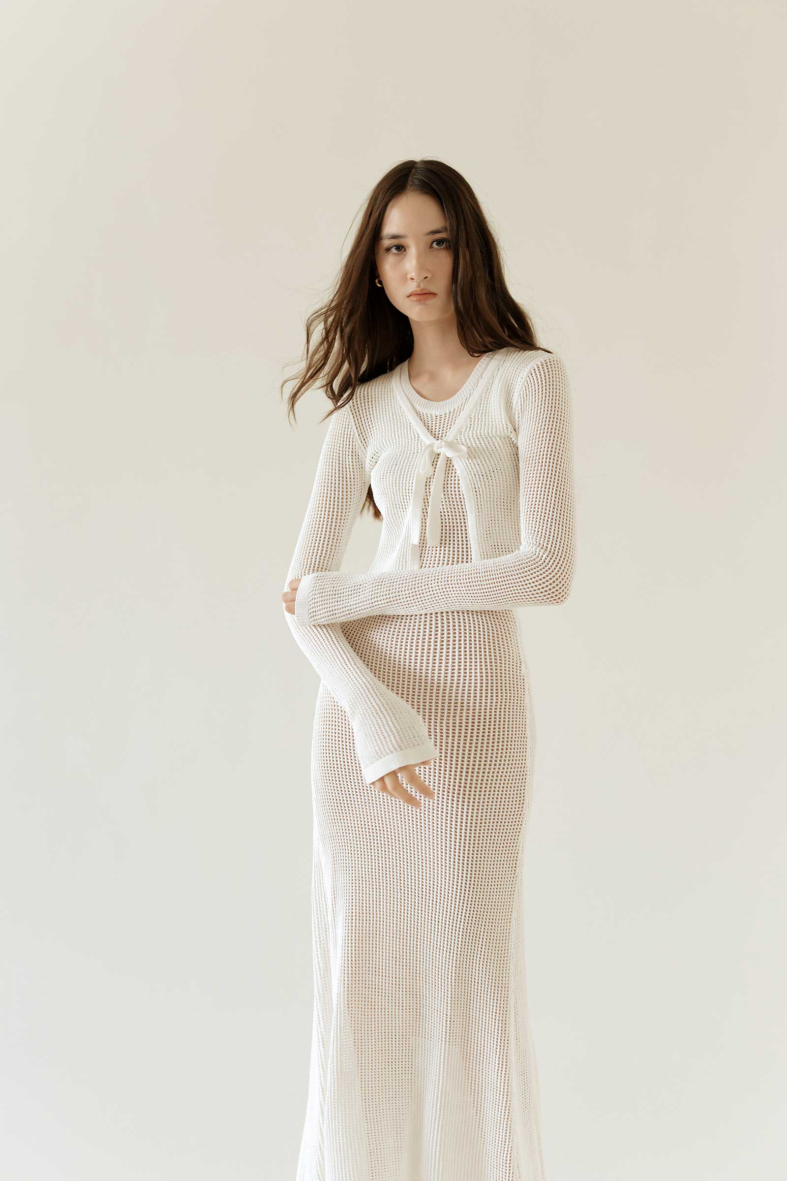 Dokieztuy Cardi Top (White)
