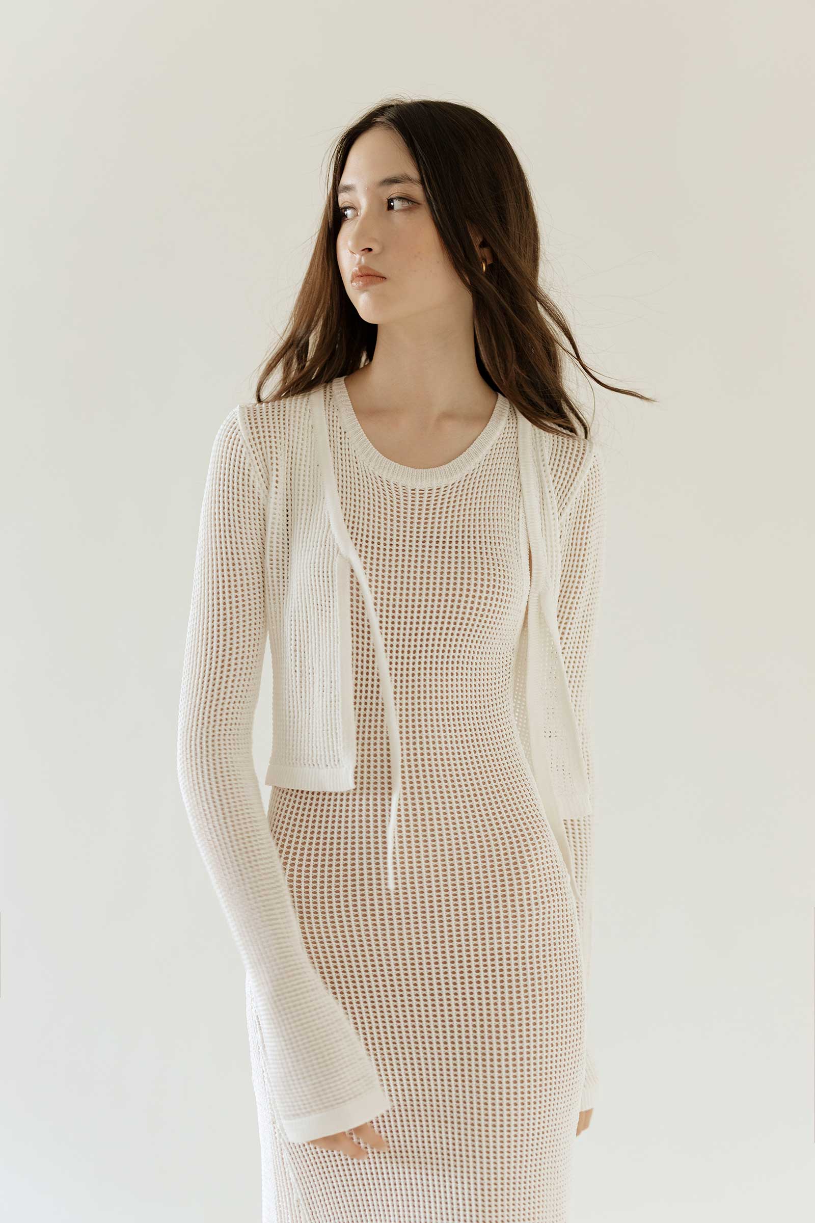 Dokieztuy Cardi Top (White)