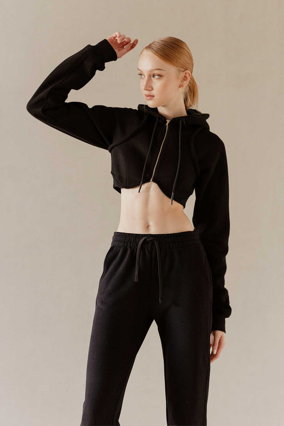 Doliovuy Cropped Jacket (Black)