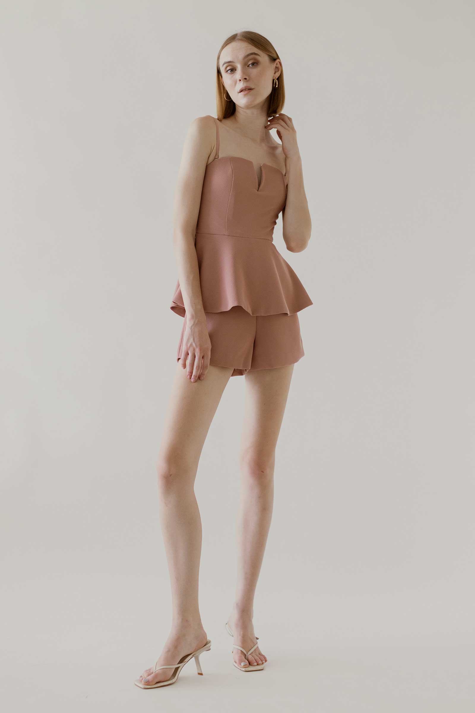 Damieny Romper (Coral)