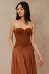 NEW Diox Corset Top (Brown)