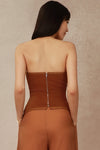 NEW Diox Corset Top (Brown)