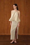 Mara Linen Midi Skirt (Natural Linen)