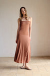 Phyllo Midi Knit Dress (Chesnut)