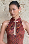 Maya Qipao (Russet)