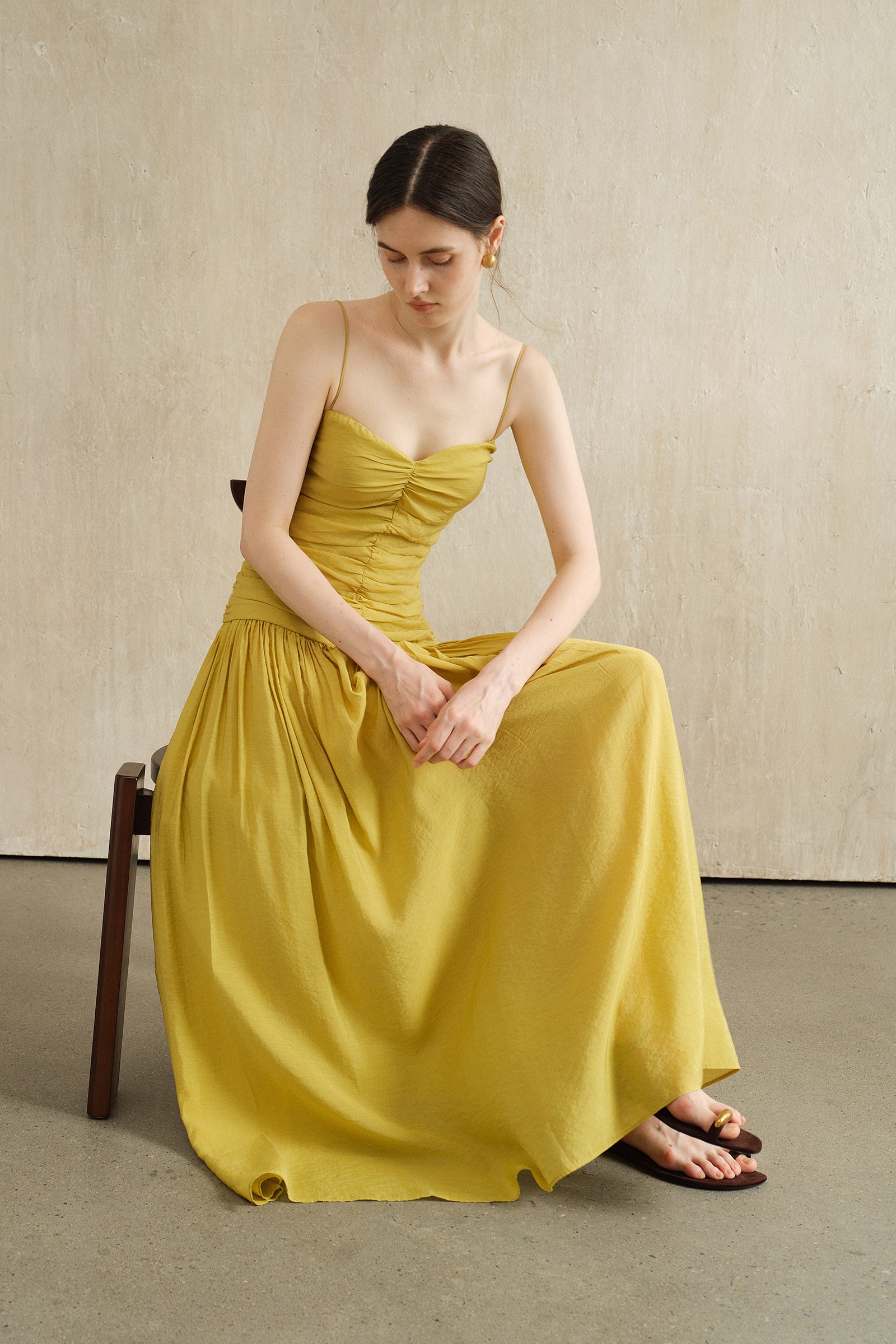 Palais Dress (Lime Leaf)