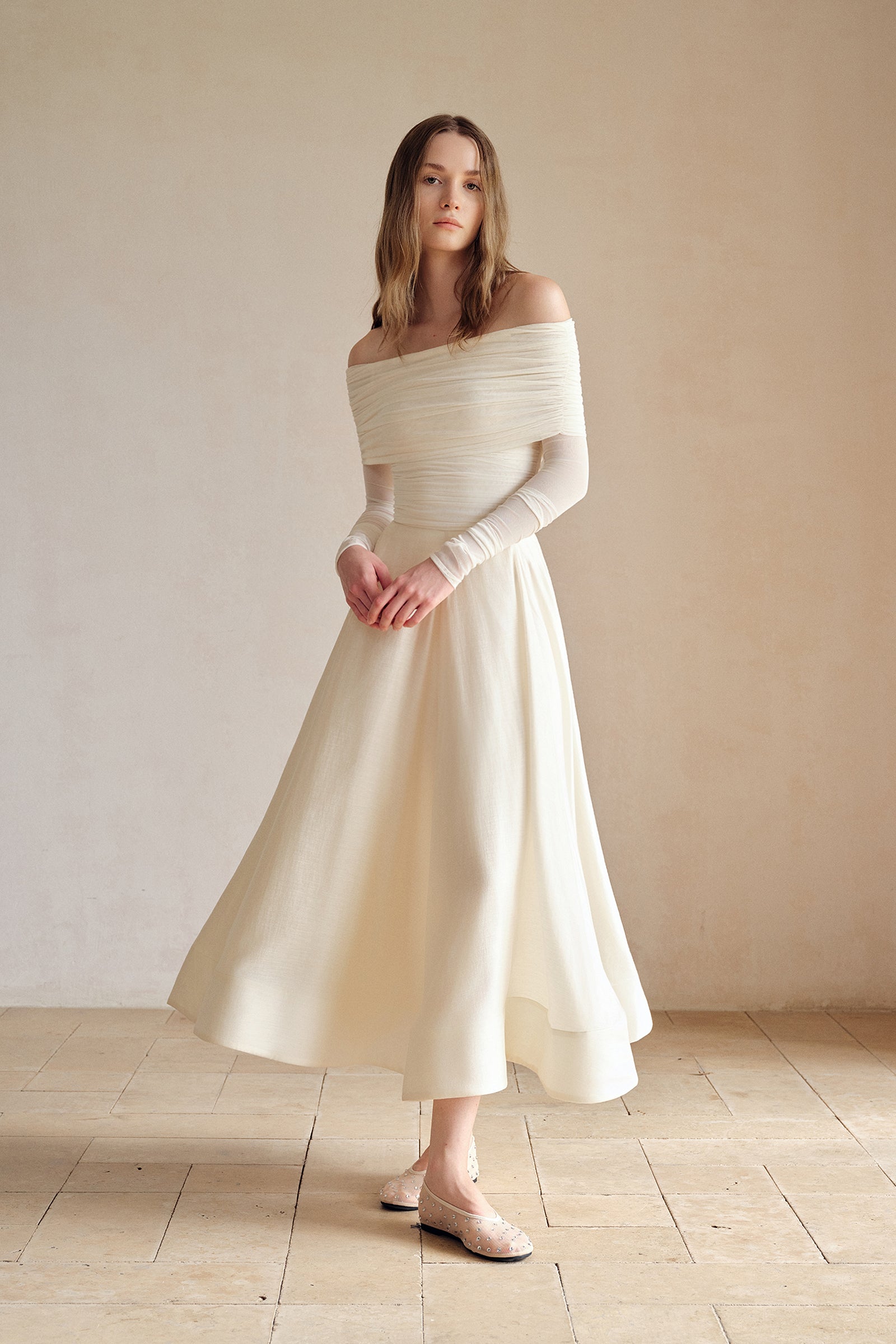 Linea Flare Midi Skirt