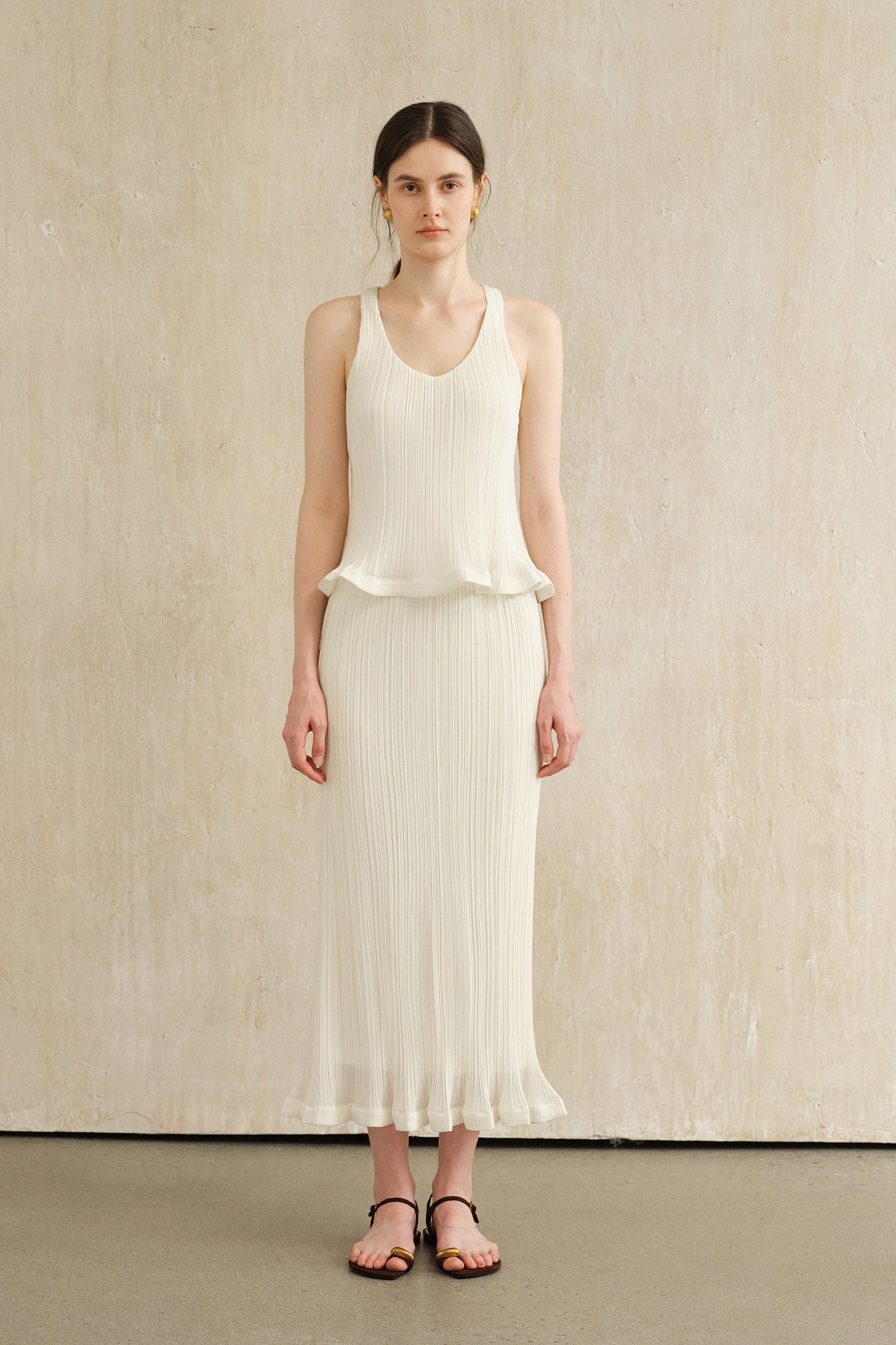 Sorra Midi Skirt (Snow White)