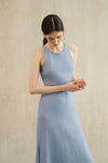 Yarra Linen Dress (Flax Blue)