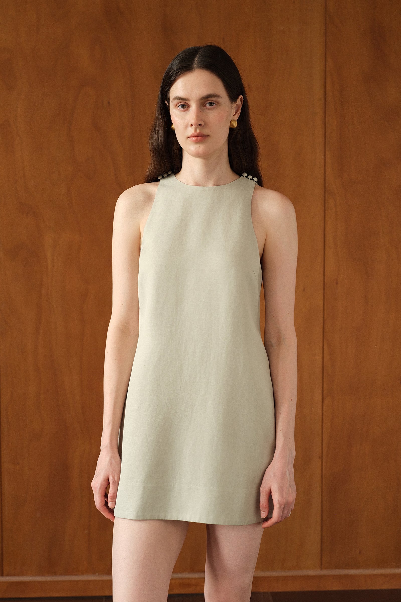 Margo Shift Dress (Eucalyptus)