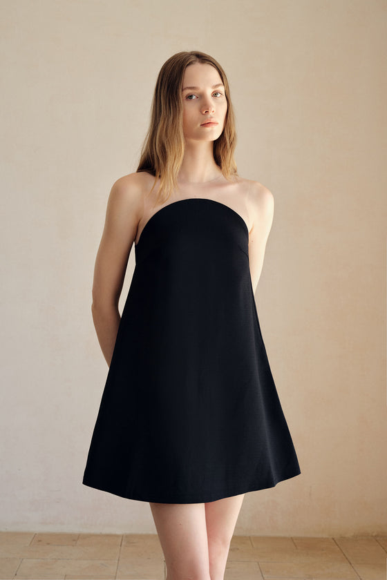 Luna Shift Dress (Black)