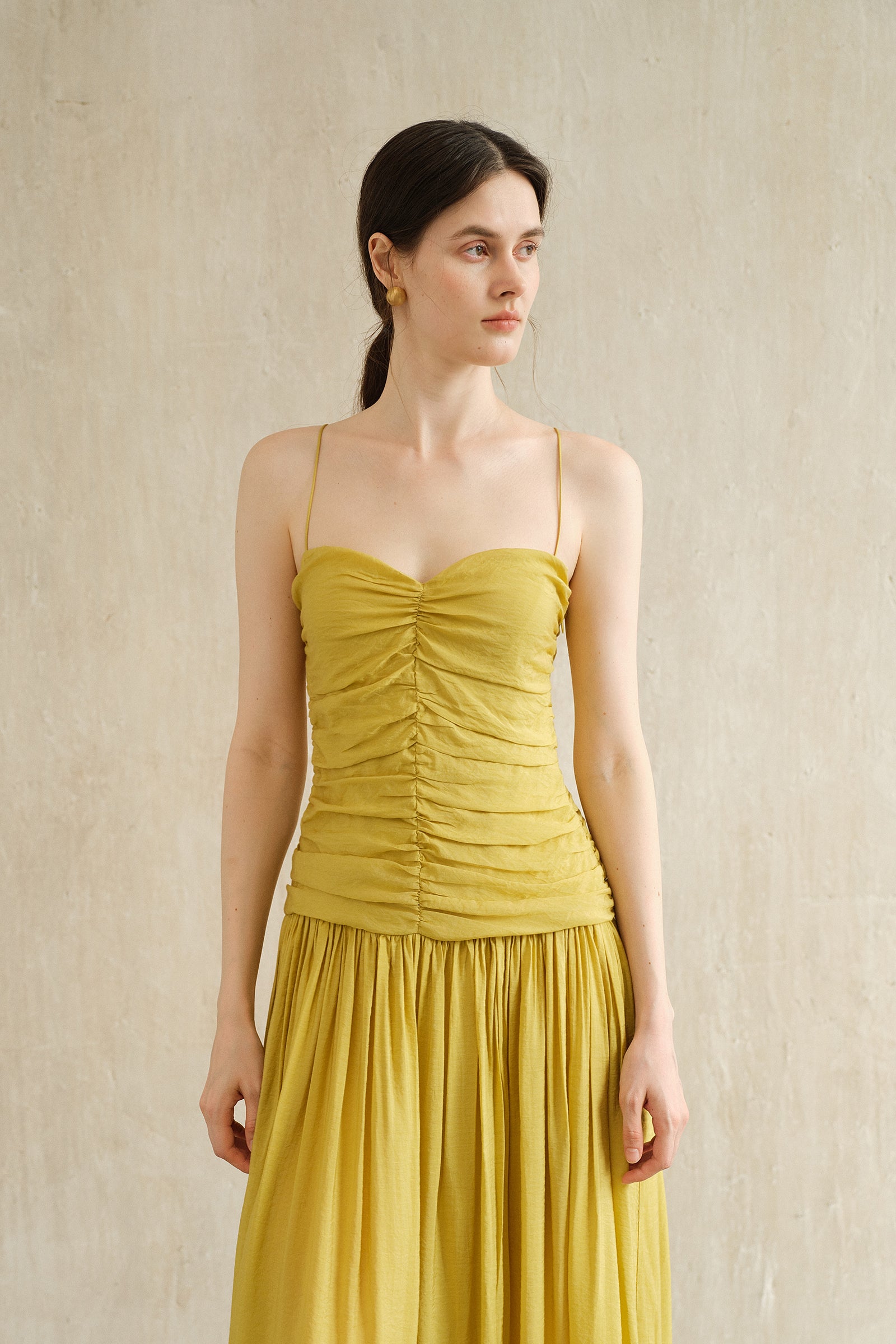 Palais Dress (Lime Leaf)