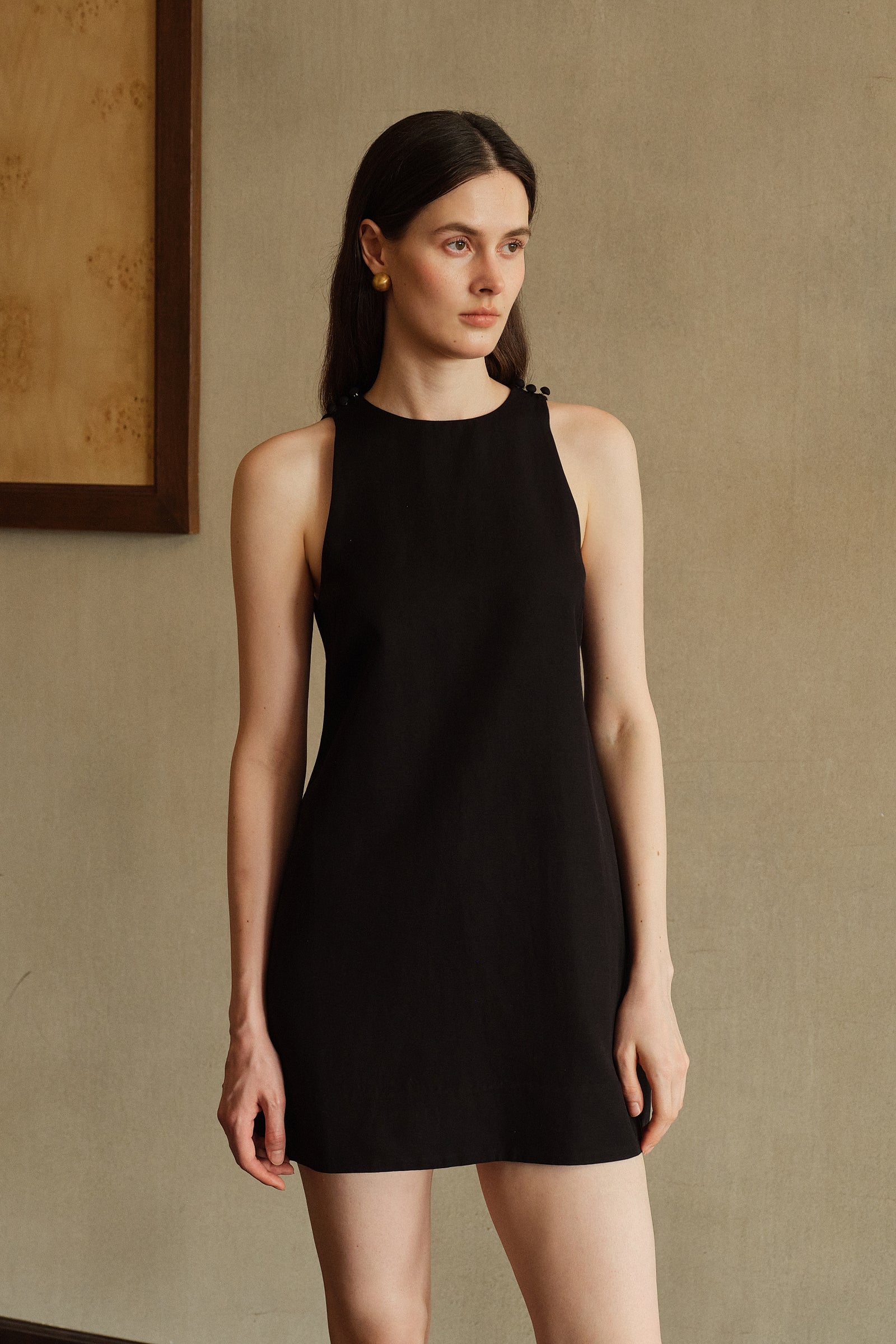 Margo Shift Dress (Black)