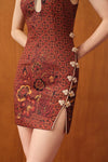 Maya Qipao (Russet)
