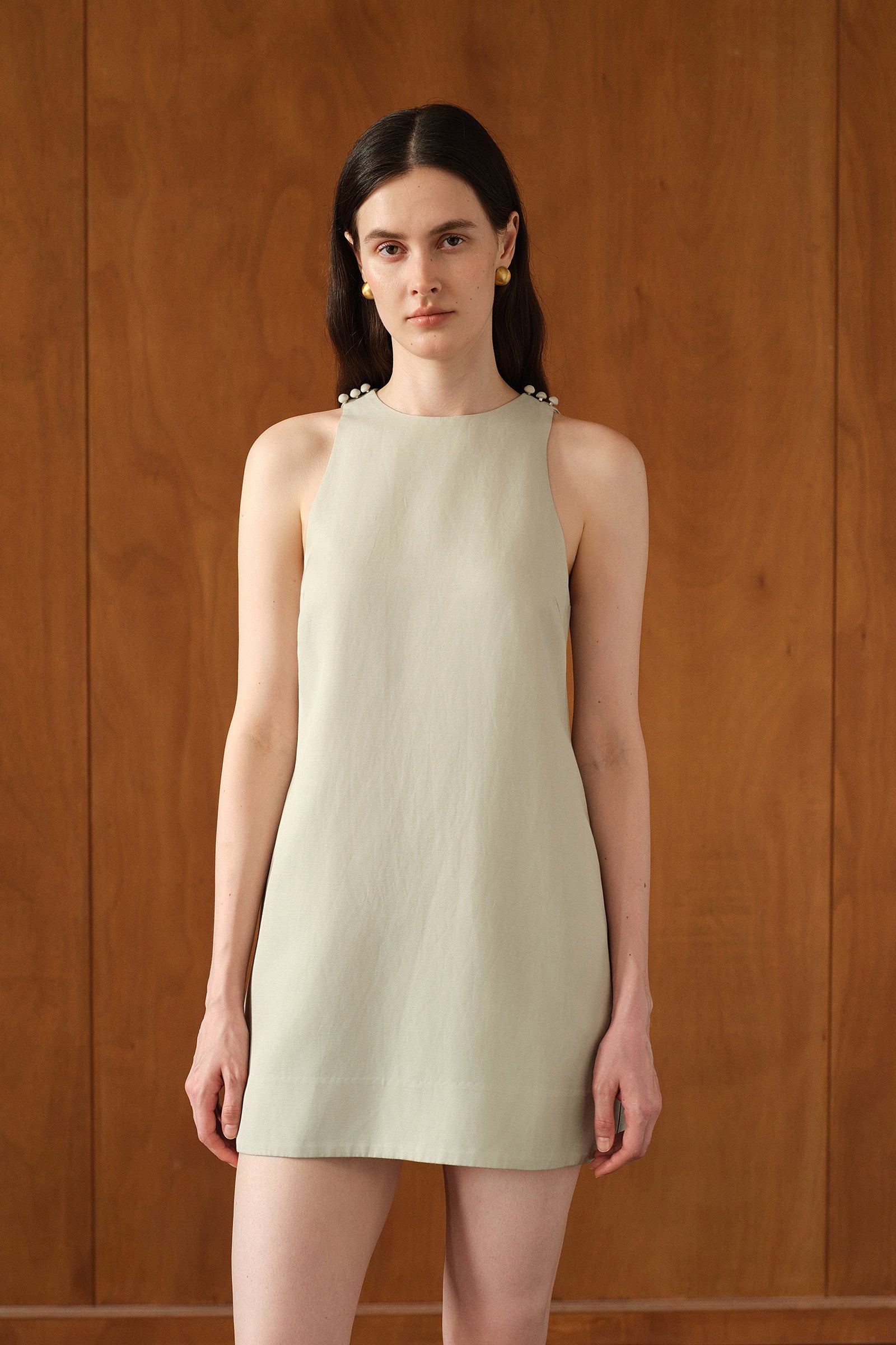Margo Shift Dress (Eucalyptus)
