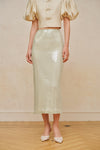 Jaded Midi Skirt (Celadon)