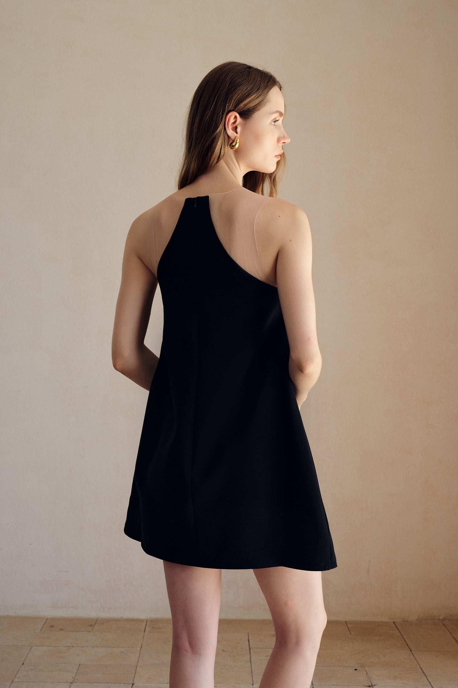 Luna Shift Dress (Black)