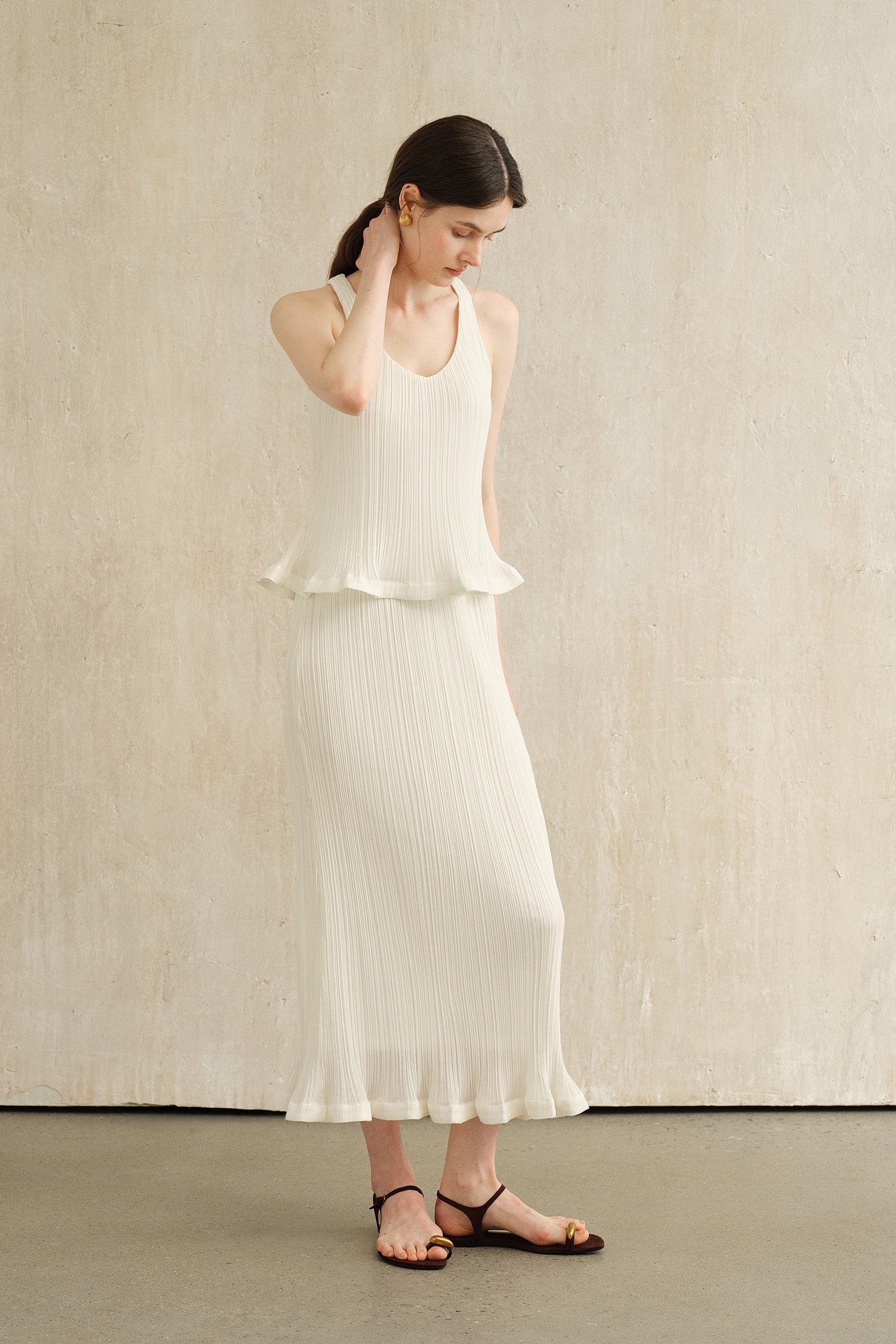 Sorra Midi Skirt (Snow White)