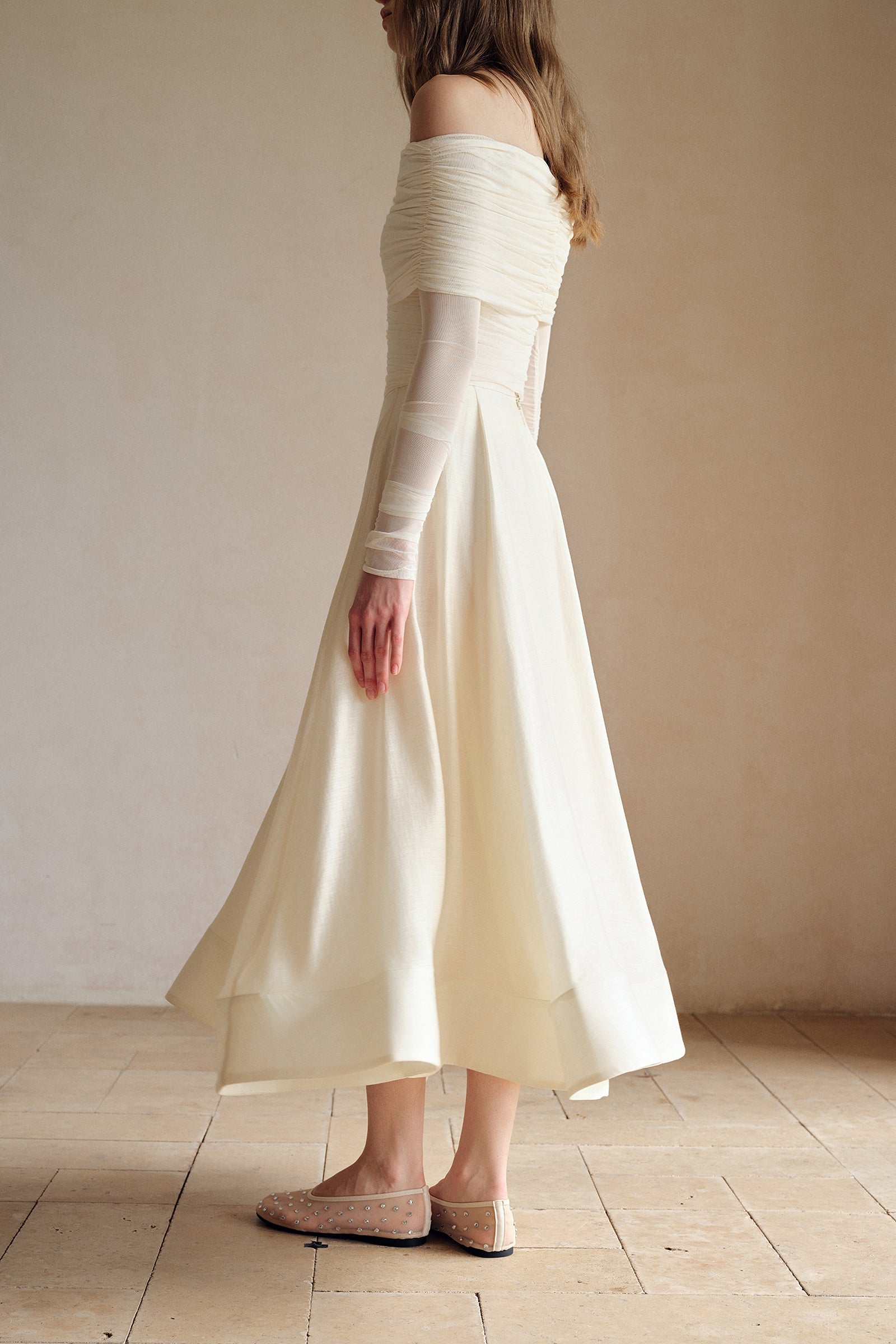 Linea Flare Midi Skirt