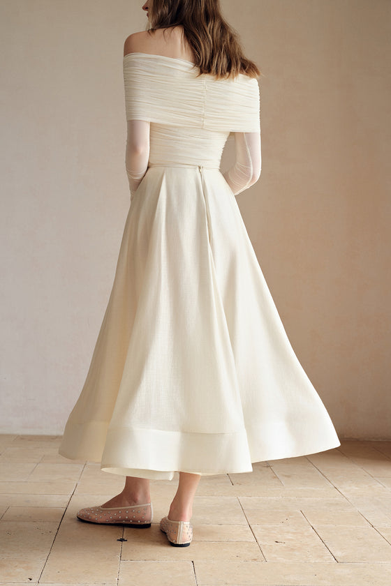 Linea Flare Midi Skirt