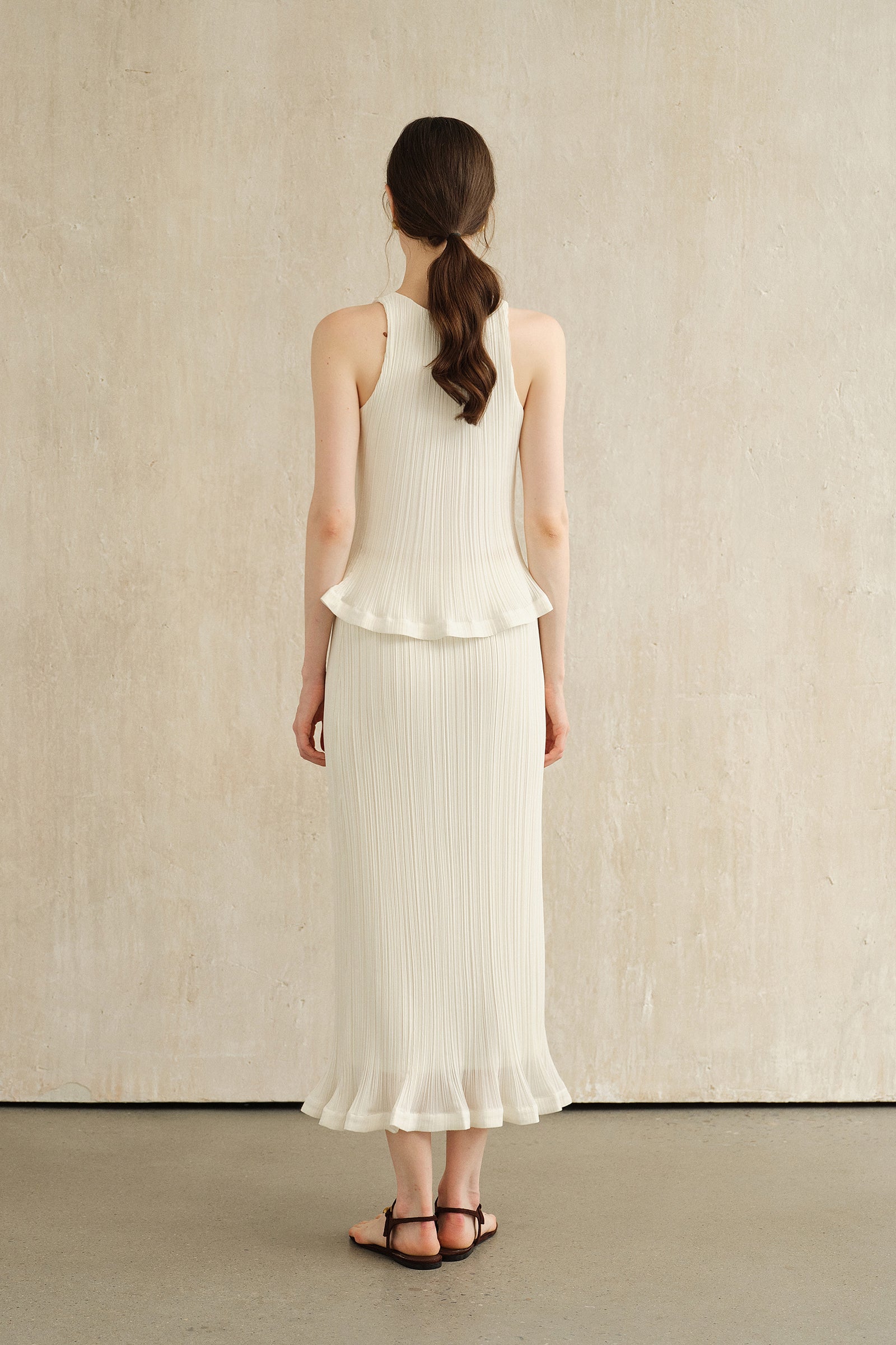 Sorra Midi Skirt (Snow White)
