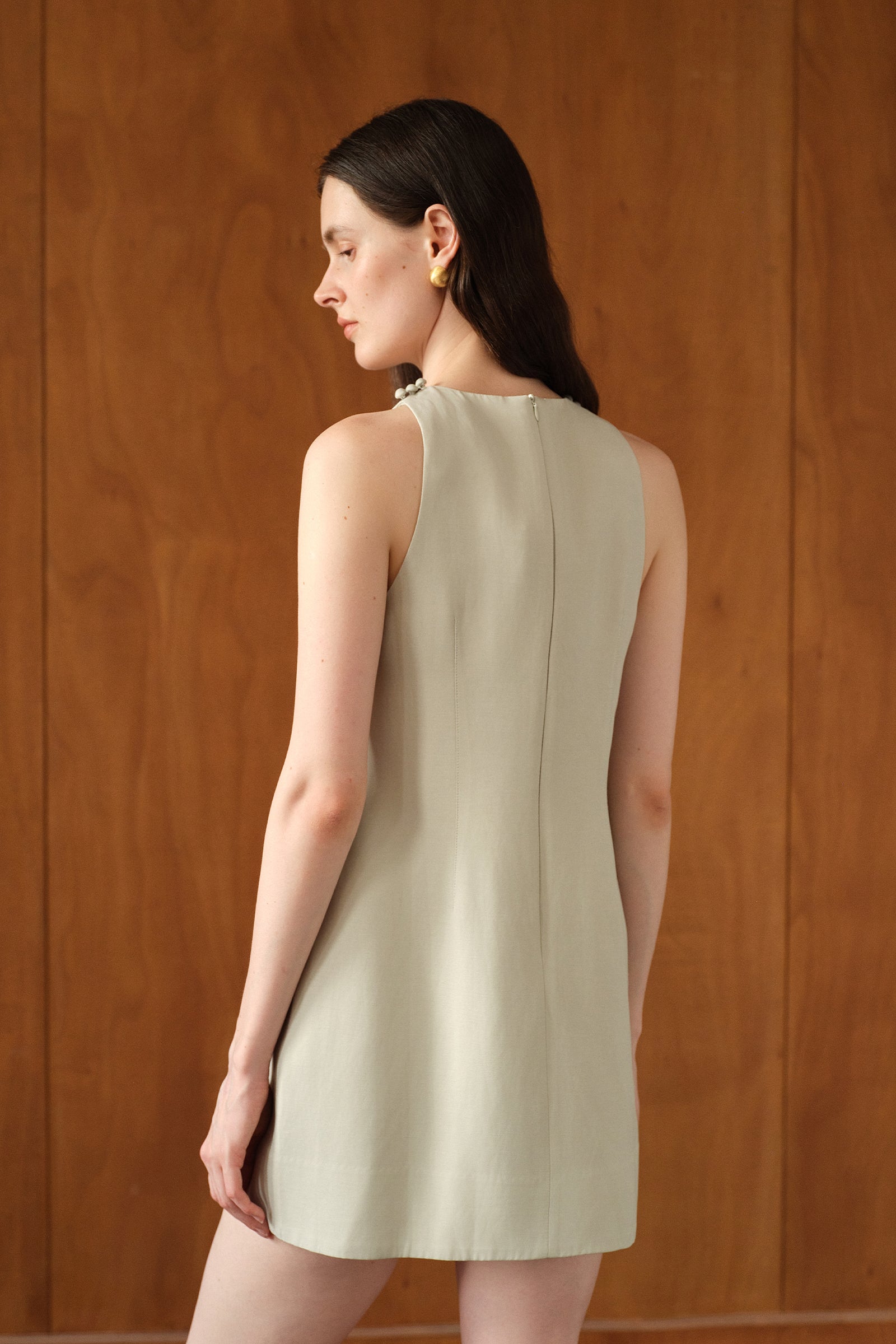 Margo Shift Dress (Eucalyptus)