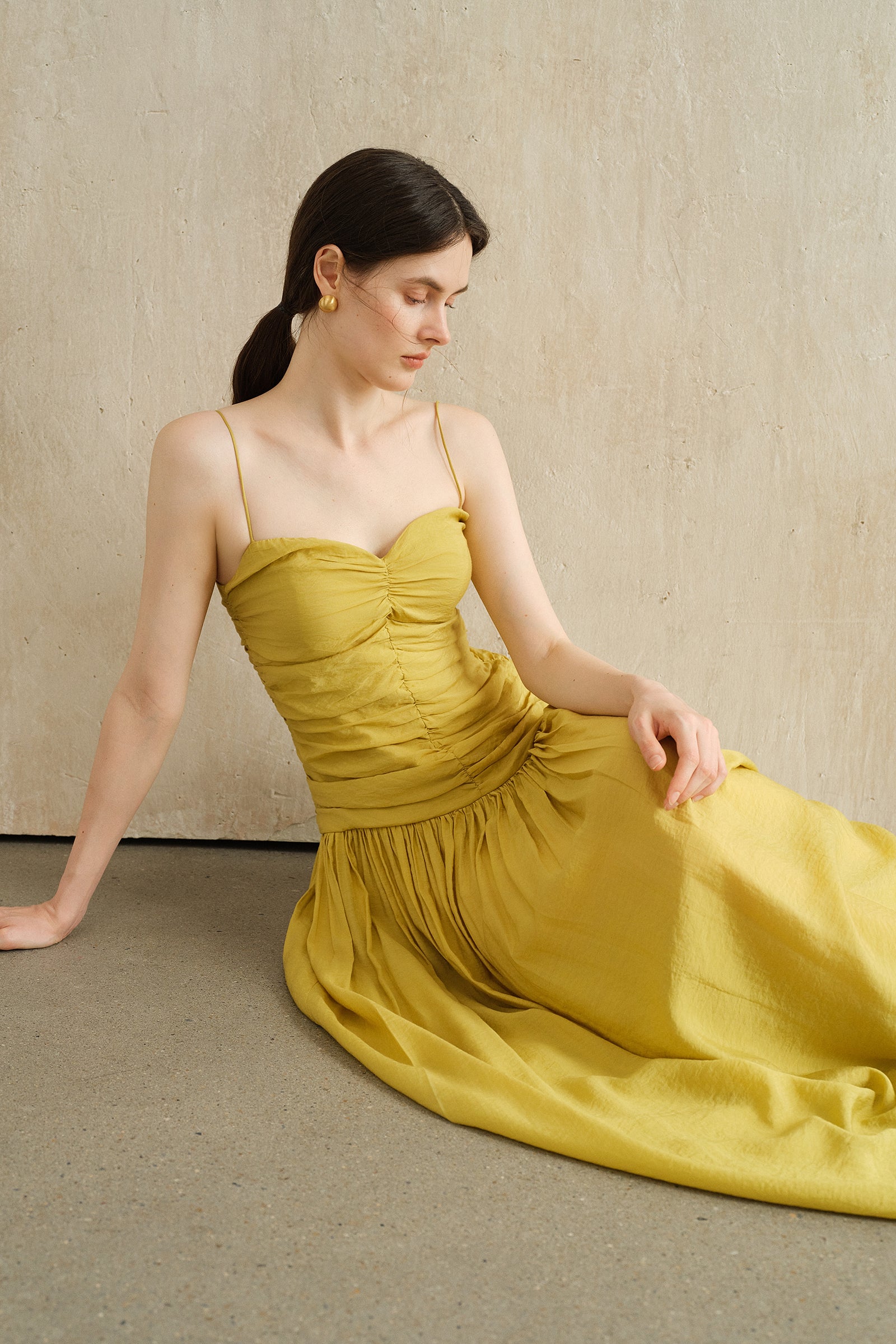 Palais Dress (Lime Leaf)