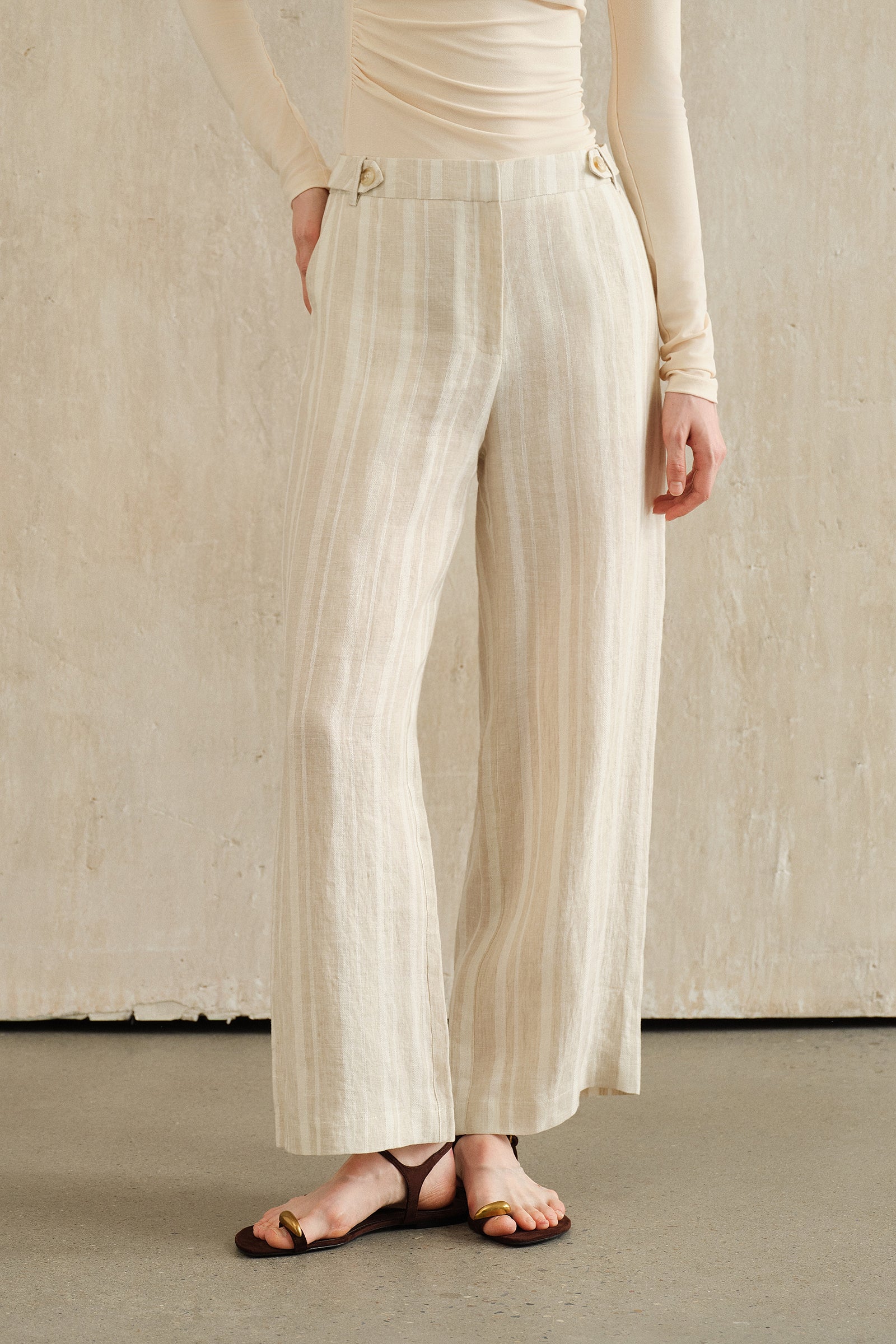Tabe Pants (Canvas Stripe)
