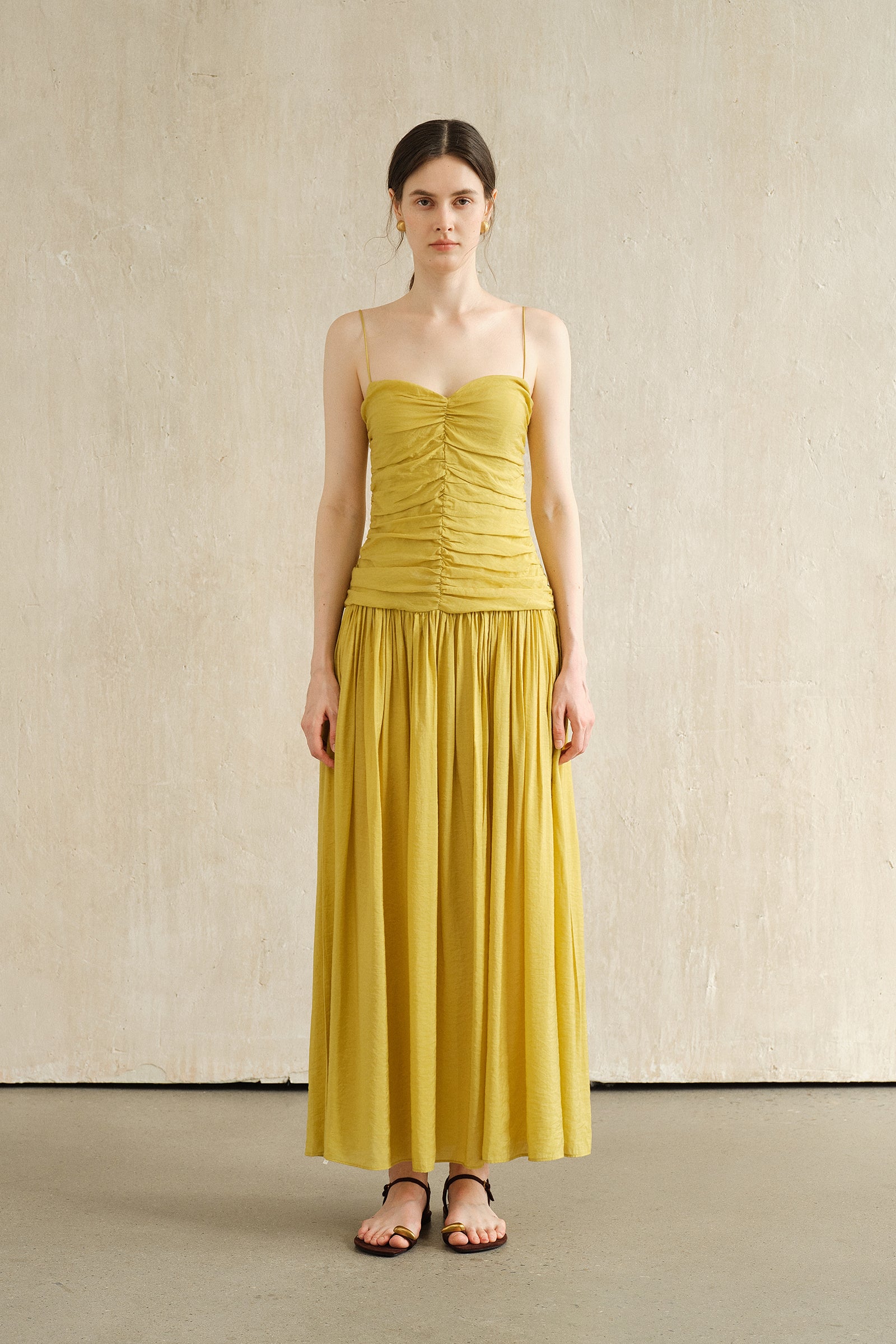 Palais Dress (Lime Leaf)