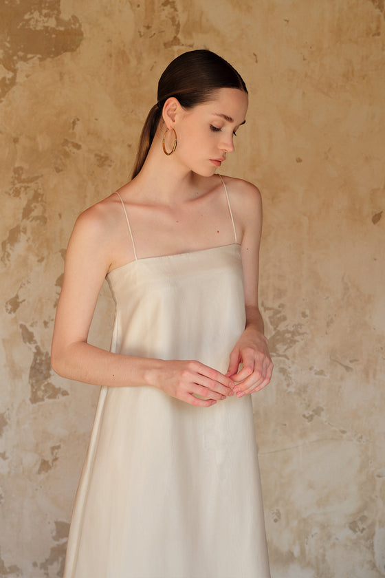 Isle Organza Silk Blend Maxi Dress