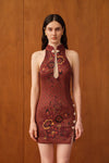 Maya Qipao (Russet)