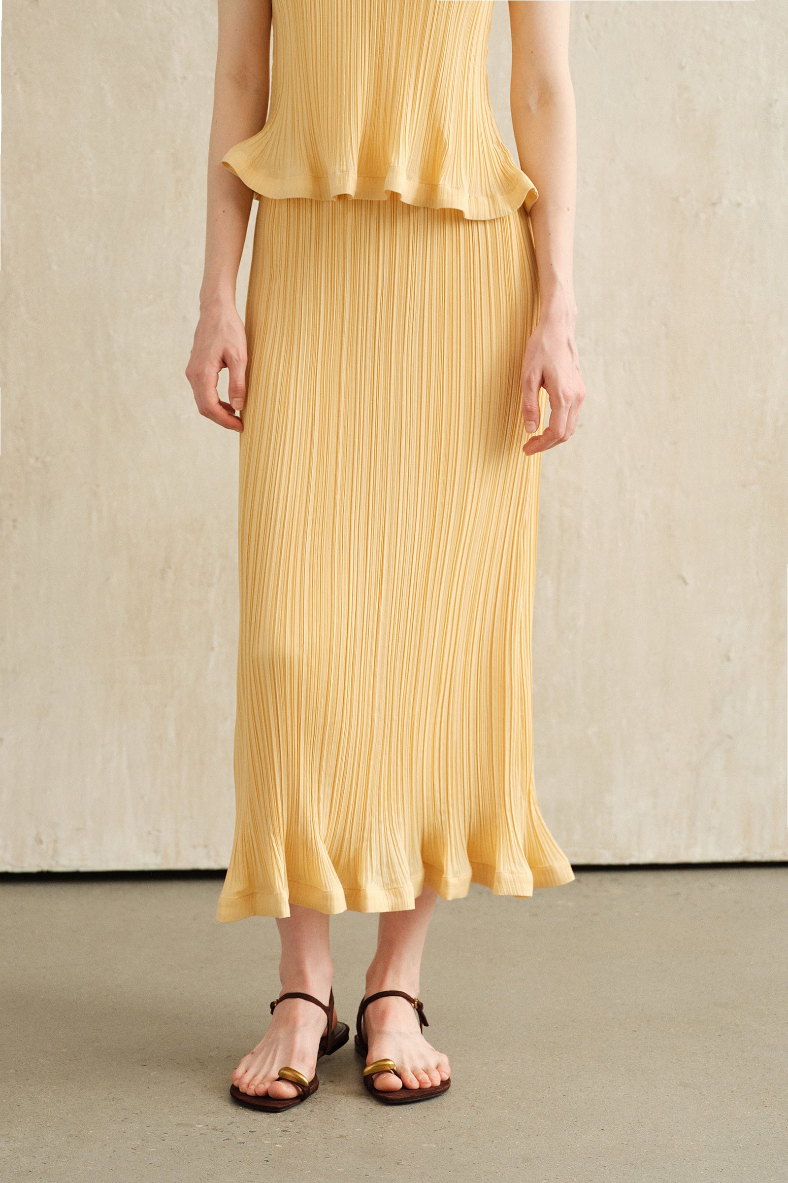 Sorra Midi Skirt (Primrose)