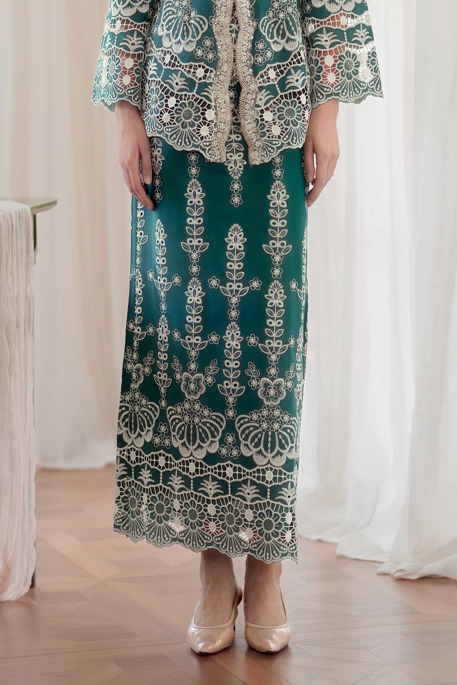 Embun Kebaya Set (Teal)