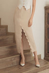 Diuxe Scallop Skirt (Beige)