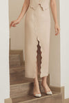 Diuxe Scallop Skirt (Beige)