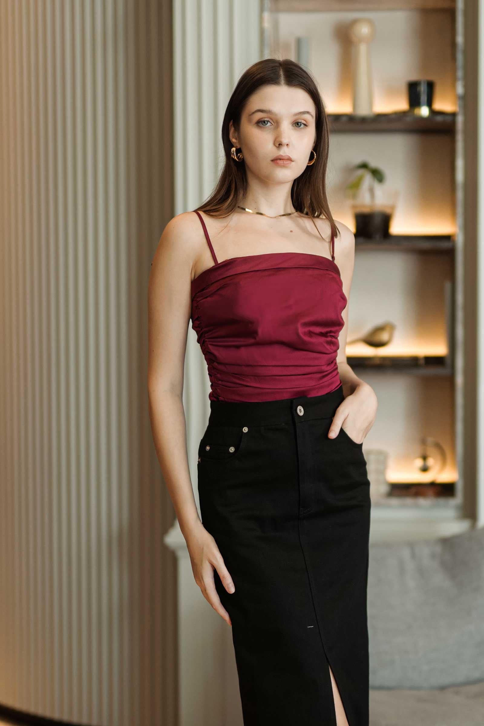 Dinuze Top (Maroon)