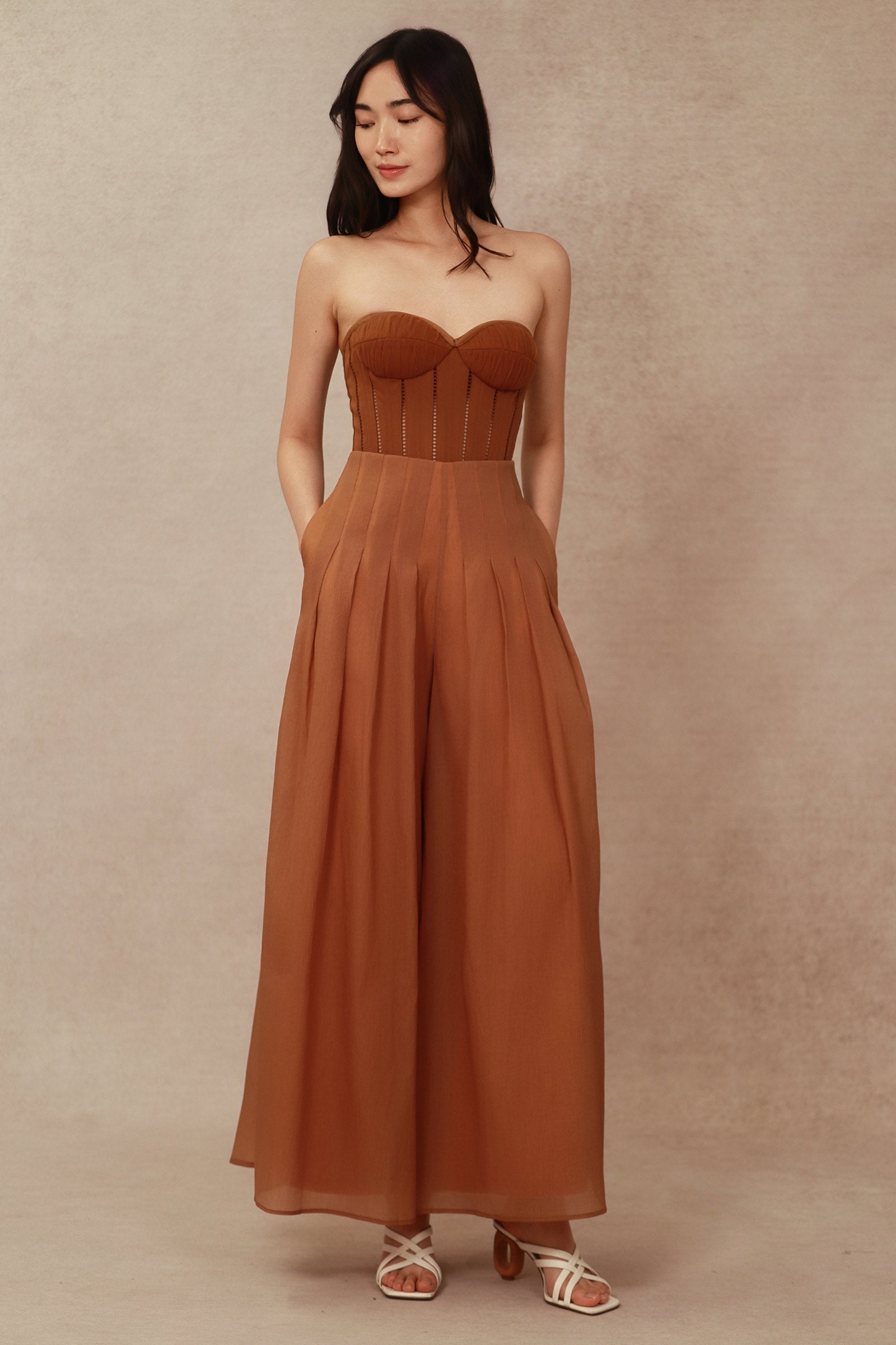 NEW Darz Organza Pants (Brown)