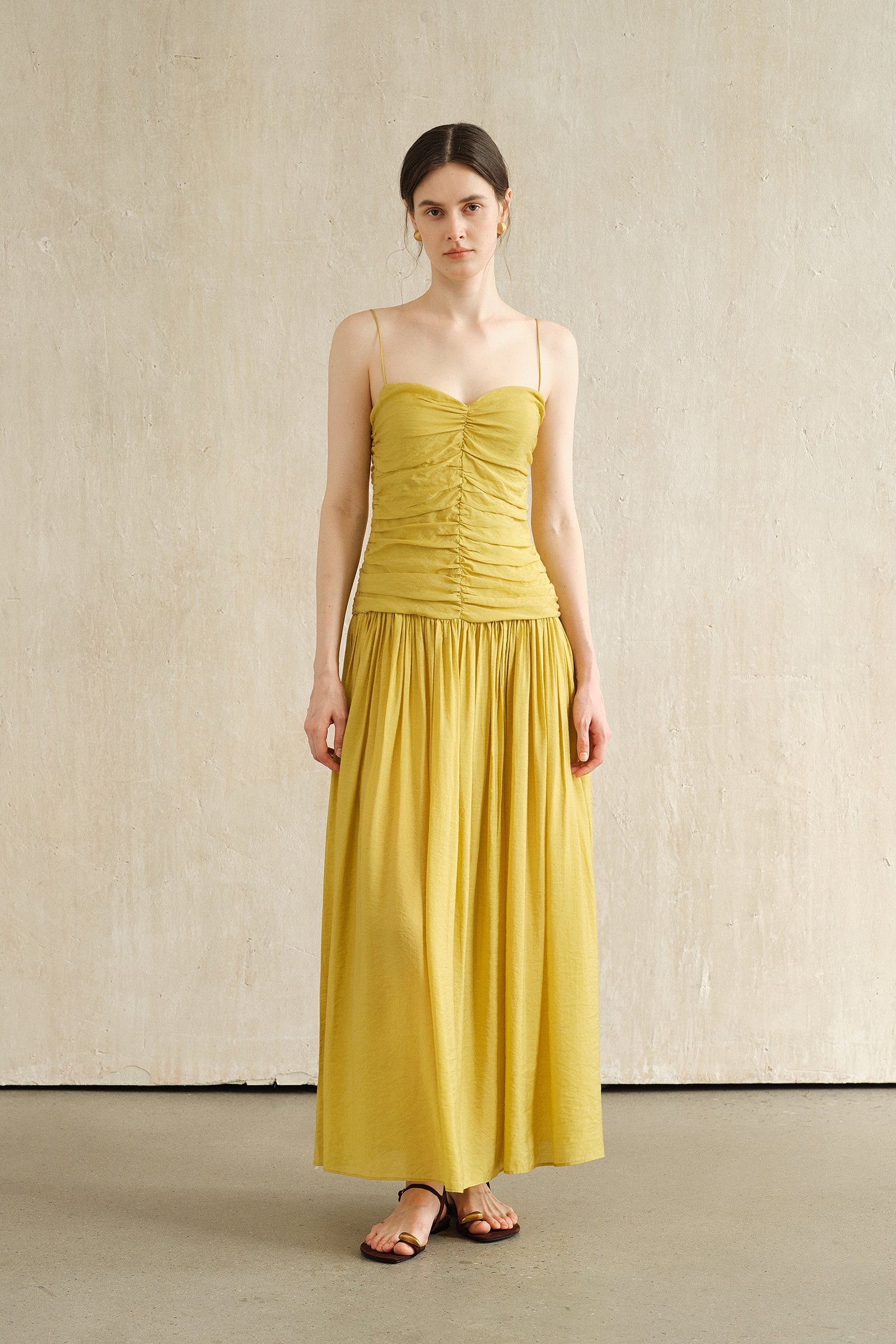 Palais Dress (Lime Leaf)