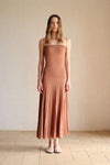 Phyllo Midi Knit Dress (Chesnut)