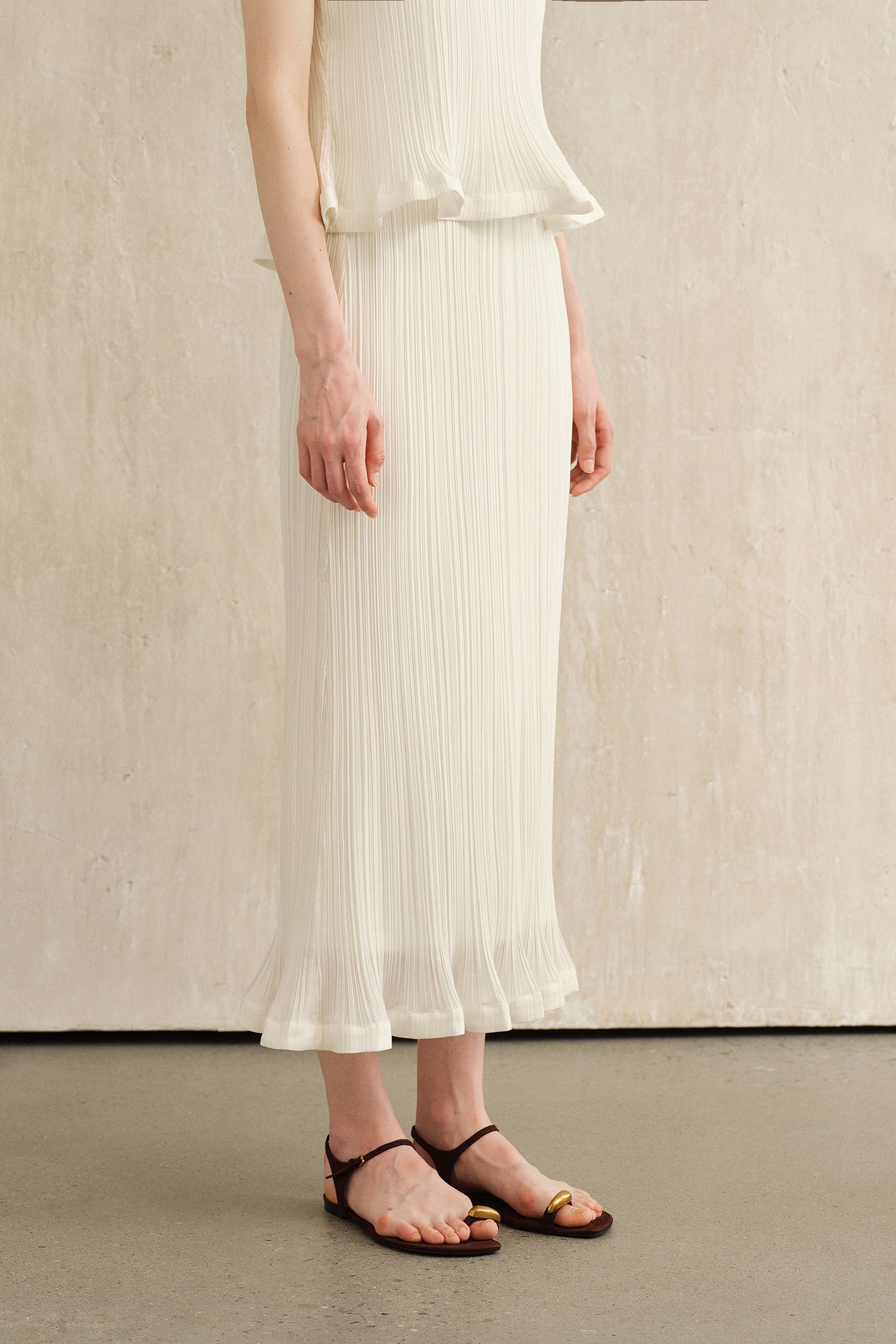 Sorra Midi Skirt (Snow White)