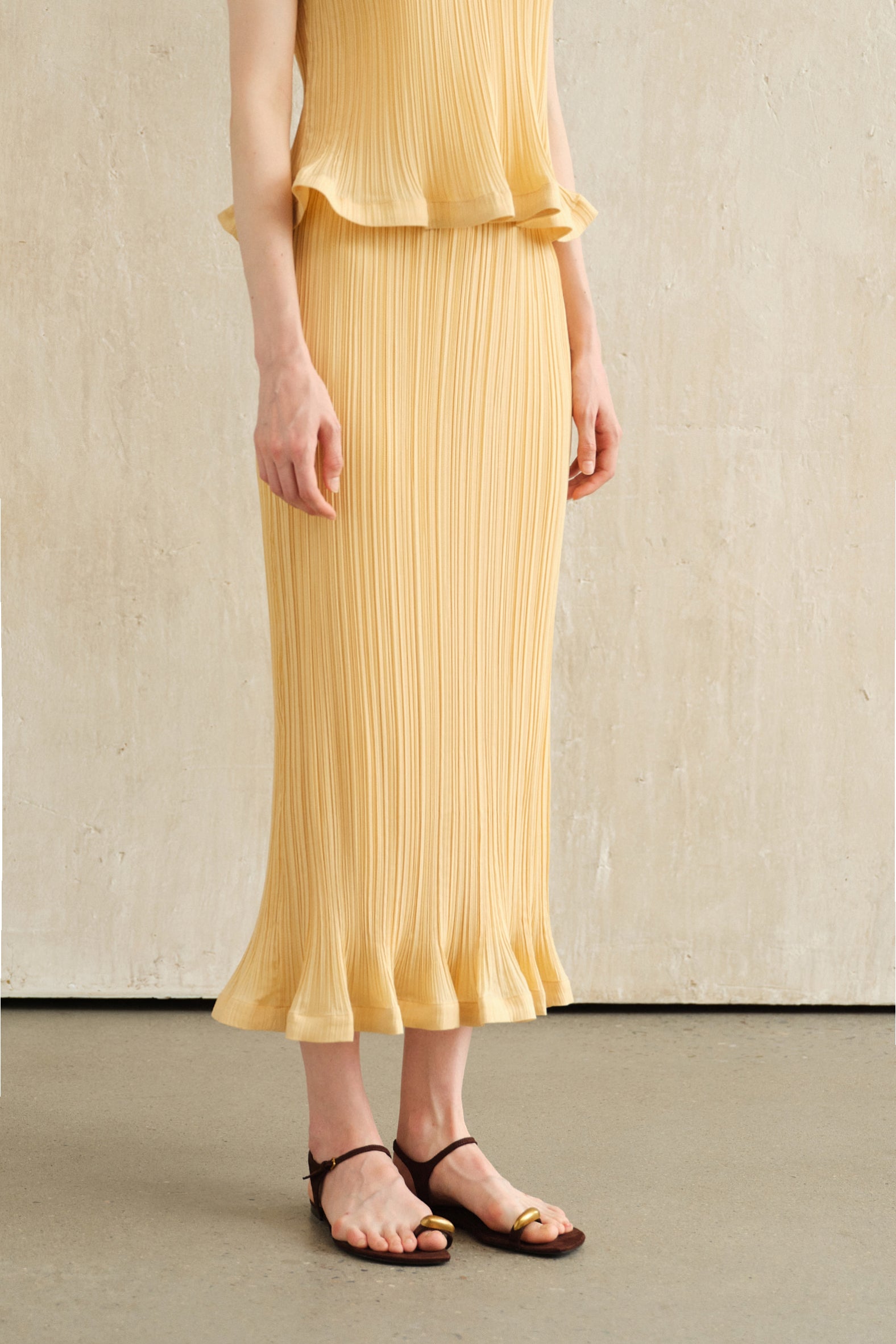 Sorra Midi Skirt (Primrose)